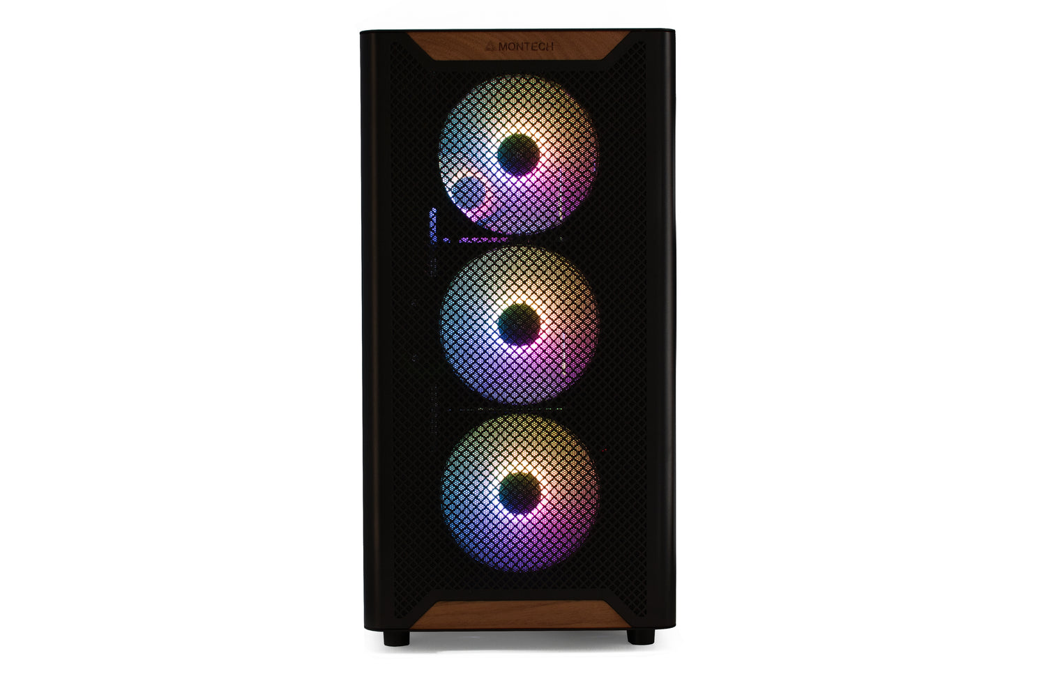 GAMER PC Timbr XR7 - AMD Ryzen 7 5700x, Nvidia RTX 5070 12GB, Montech XR Wood Black Case, 1Tb SSD, 32Gb DDR4, 1200Mbps WiFi + Bluetooth, Windows 11, Pre-Built PC