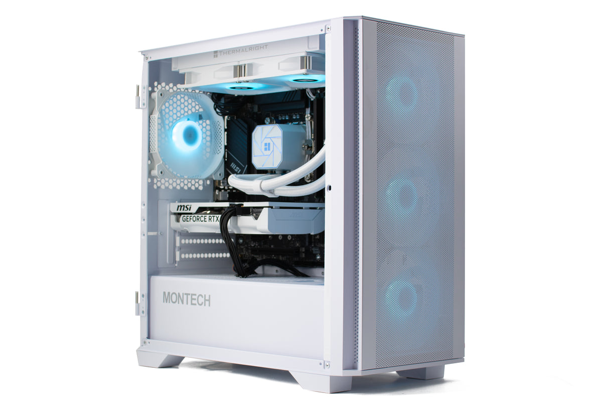 MW Gaming Fluid 6T White - AMD Ryzen 7 5700x, Nvidia RTX 5060 DDR7 8GB, 32GB DDR4 RAM, 1TB NVMe Pre-Built Gaming PC