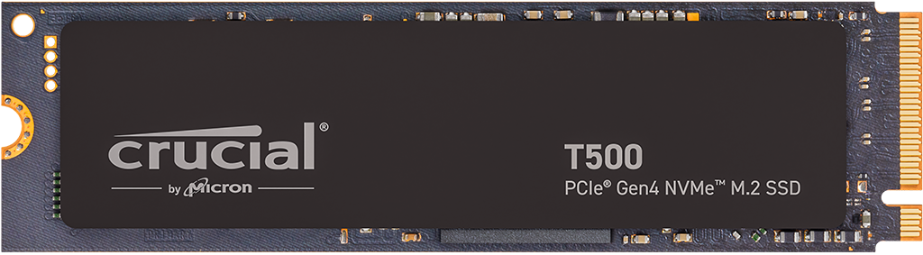 Crucial T500 4TB PCIe Gen4 NVMe M.2 SSD - CT4000T500SSD3
